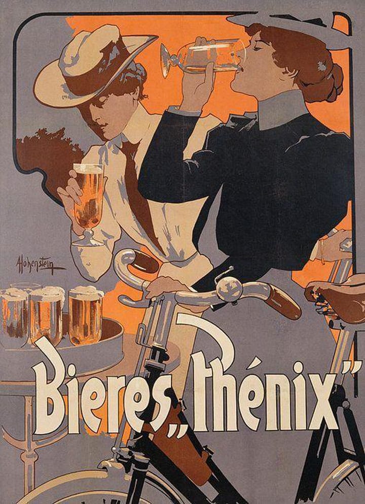 Poster advertising Phenix beer